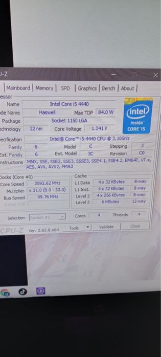 Bundle i5 4440 / ram 8 gb / motherboard asus