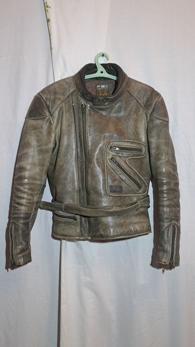 Кожана мотокуртка old school