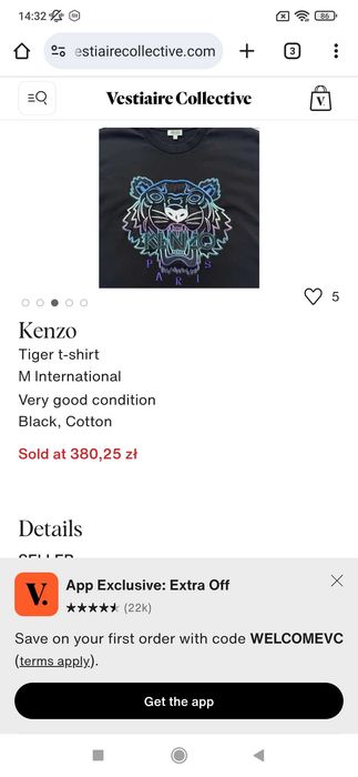 T  shirt Kenzo  M/L