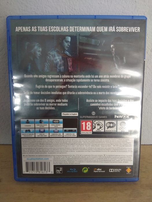 PS4 Jogo Until Dawn completo