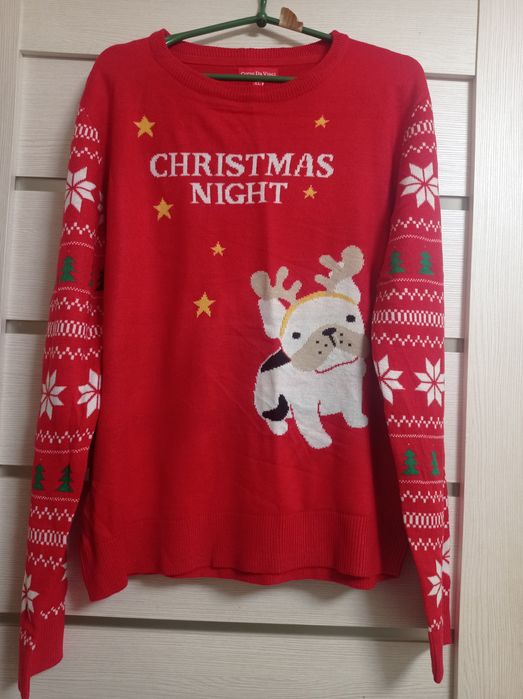 Новорічний жіночий светр, розмір хл
