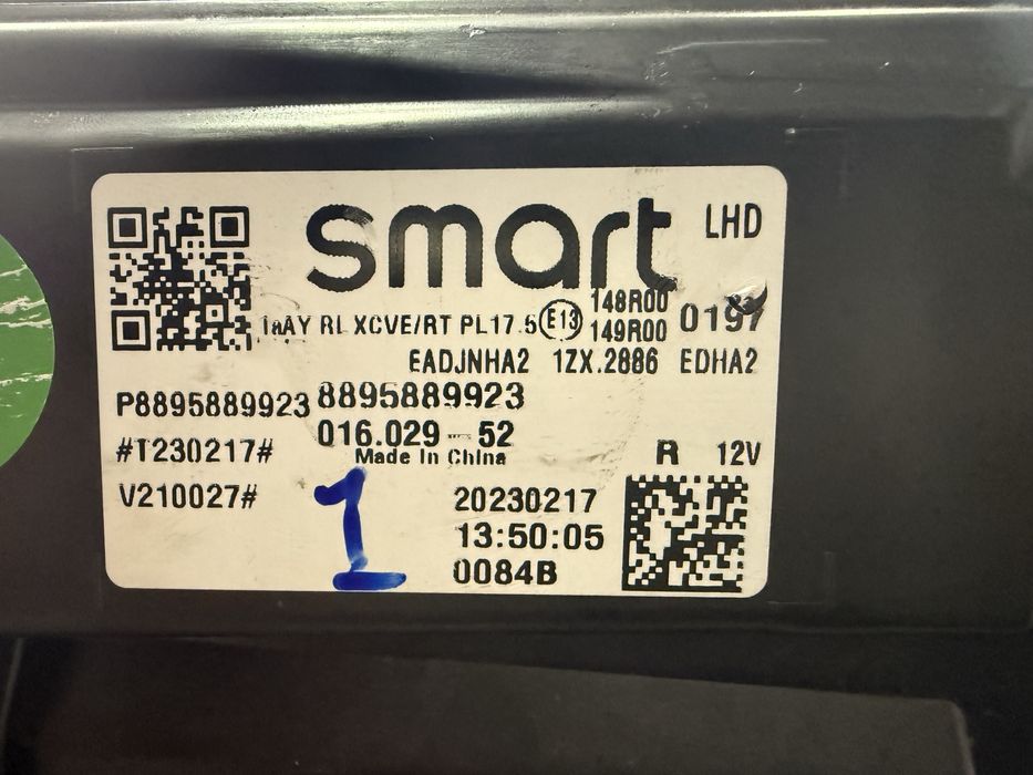 Smart #1 farol direito cybersparks led + 2024
