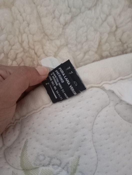 Sobrecolchão Casal Reversível Lã Merino Woolmark & Aloe Vera (Pouco Usado)