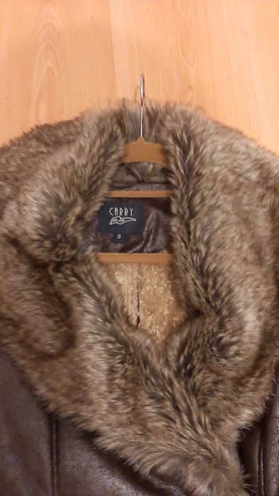 Kożuch futerko Eco brązowy