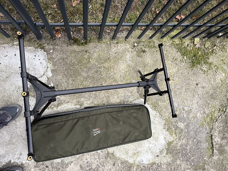 Rod Pod, stojak wędkarski + pokrowiec Mack2  – solidny, regulowany