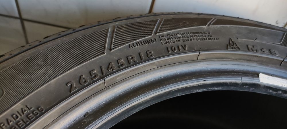 2x 265/45R18 Dunlop SpWinterSport 3D 101V 6,26mm