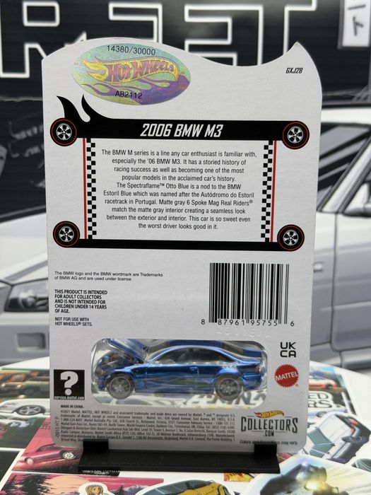 Hot Wheels - RLC - 2006 BMW M3 (Blue) - BOX 23