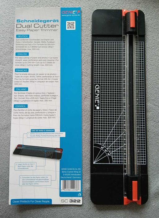 Praktycznie Nowa gilotyna do papieru Genie SC 322