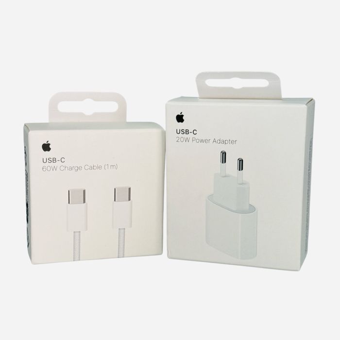 “USB-C 20W Adapter + 60W USB-C Cable (Apple Compatible