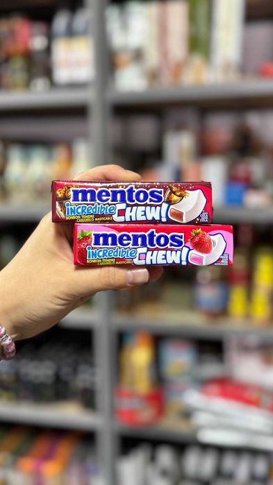 Жувальні цукерки Mentos Chew зі смаком полуниці або коли 45 г
