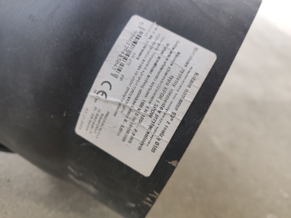 Kolano dymne do komina 180 regulowane 90 stopni