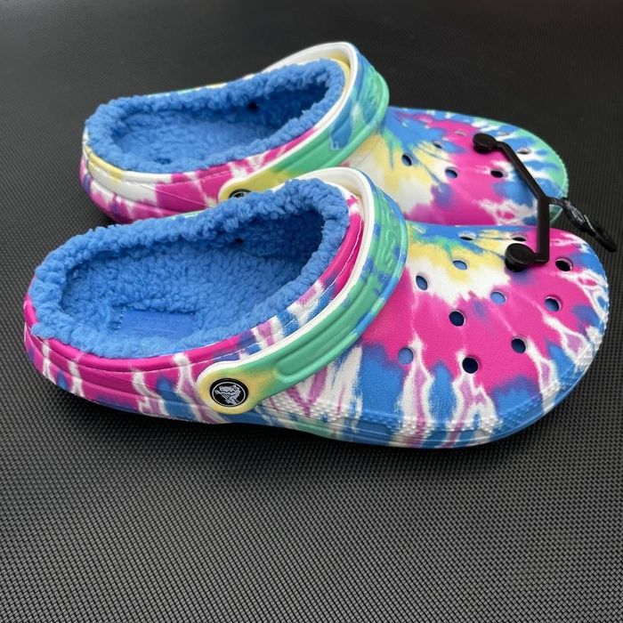 Оригінал Crocs сабо теплі,утеплені хутром.Крокси чоловічі фліс