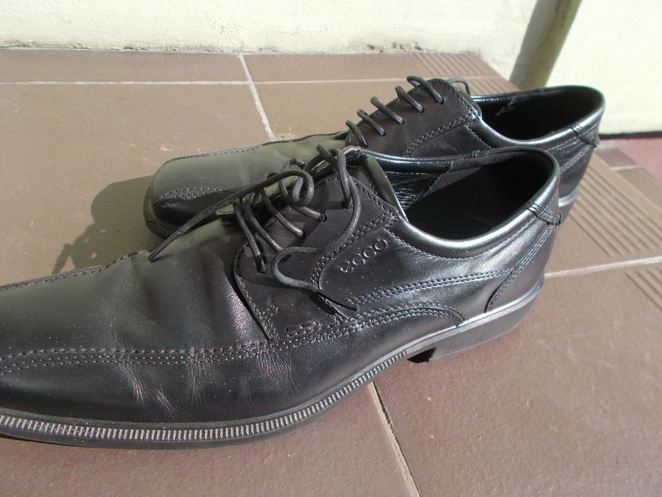 Buty skórzane czarne Ecco rozmiar 43