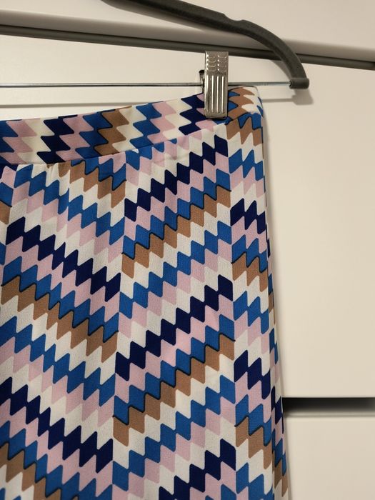 Długa spódnica ciążowa, wzór aztec, 36