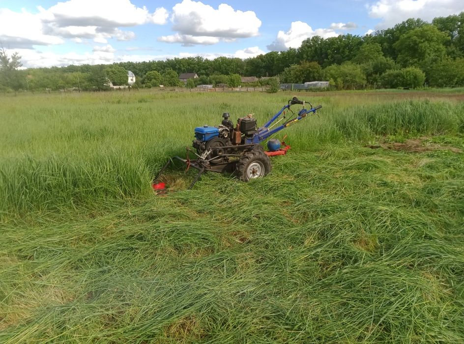 Культивация ,вспашка целины мотоблоком ,покос травы