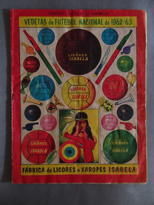 Caderneta caramelos cromos - Vedetas Futebol Nacional 1962-63 (tem 77)