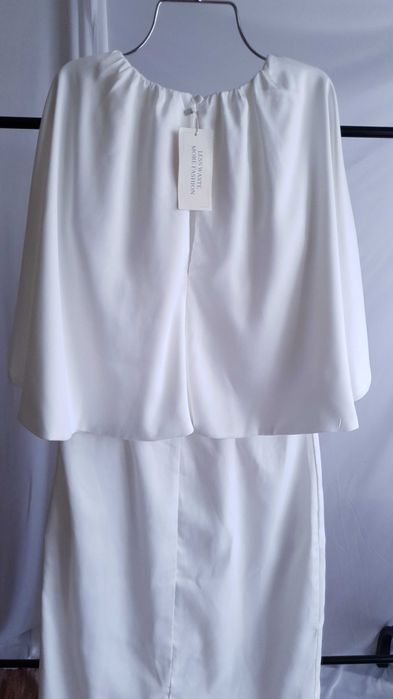 Suknia Ślubna z peleryną gładka biała Y.A.S S 36
