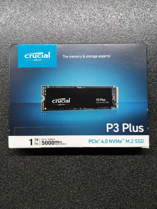 SSD M.2 NVMe 1TB Crucial P310 P510 T500 P3 Plus PCIe Gen4 Gen5 Нові