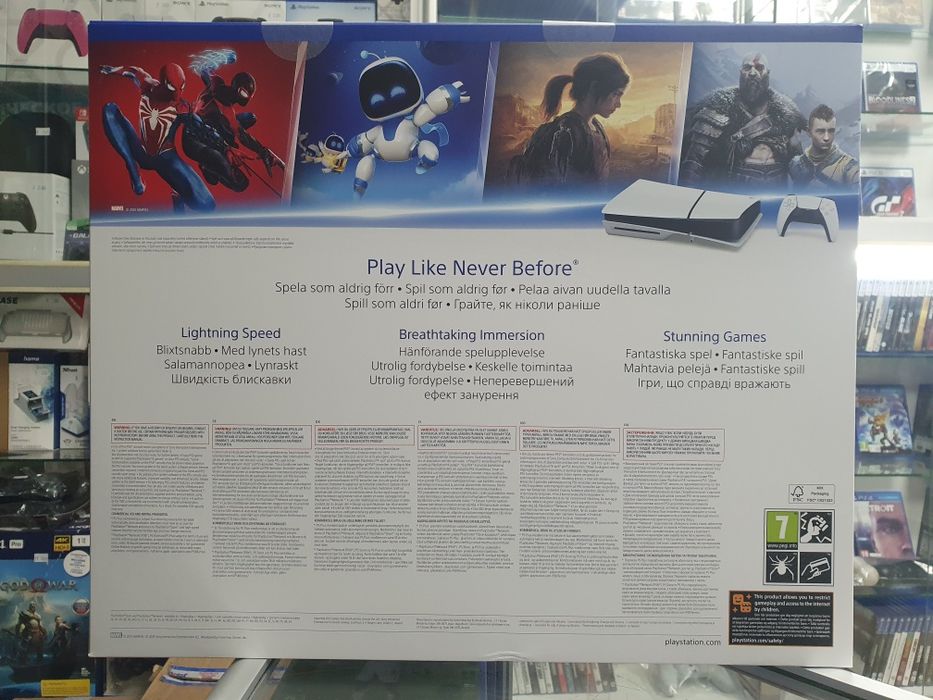 Ігрова приставка Sony PS5 slim 1Tb CFI-2116 blue-ray гарантiя 1 рiк (магазин)