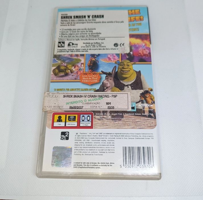 Shrek Smash N' Crash Racing PSP CIB Sony PlayStation Portable