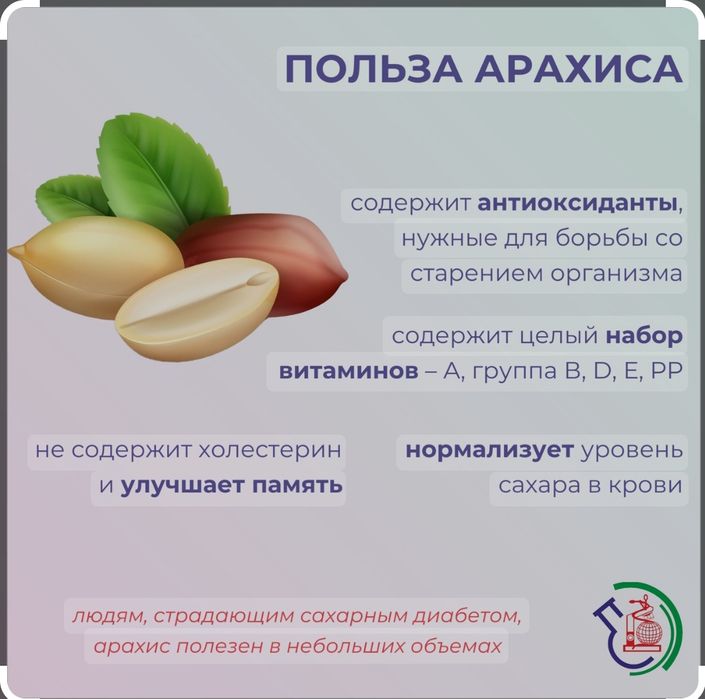 Арахис чищеный сырой