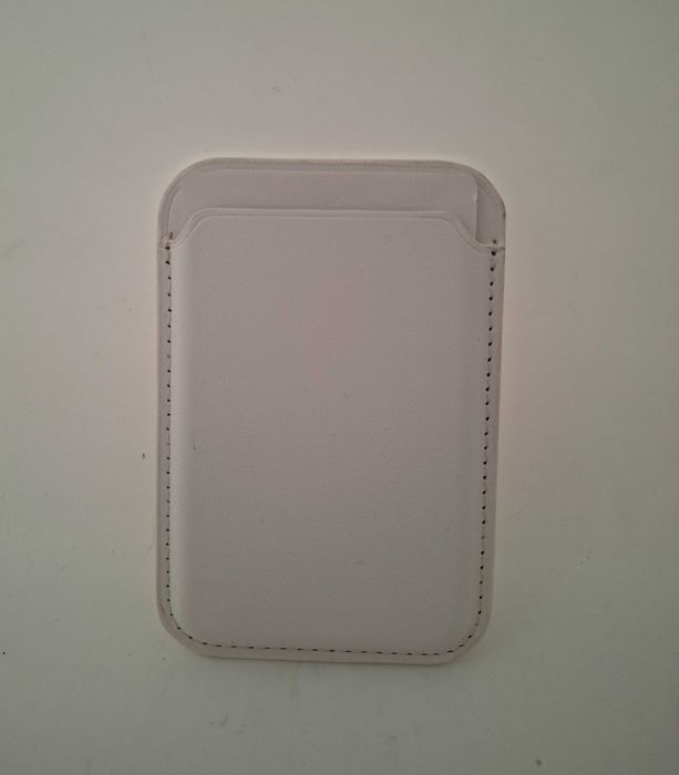 Portfel MagSafe etui na karty do iPhone magnetyczne białe skóra