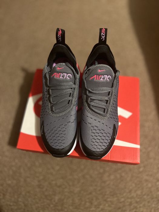 Nike Air Max 270 raz założone 35 szaro różowe