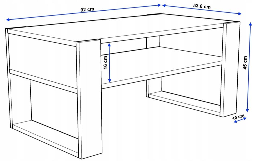 Stolik kawowy loft retro rtv