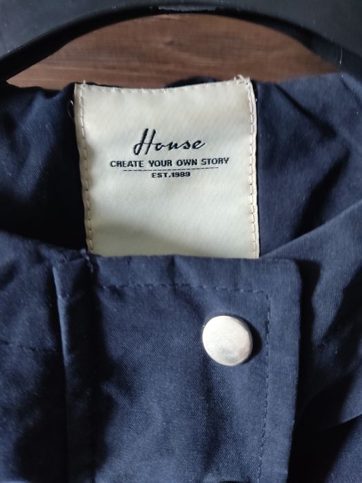 Granatowa parka house