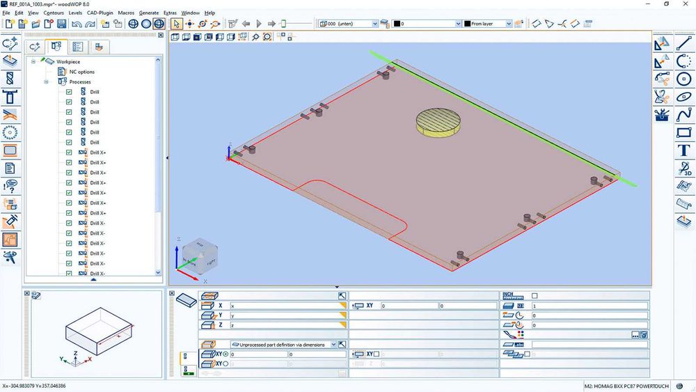 Serviço de Programação Woodwop CNC
