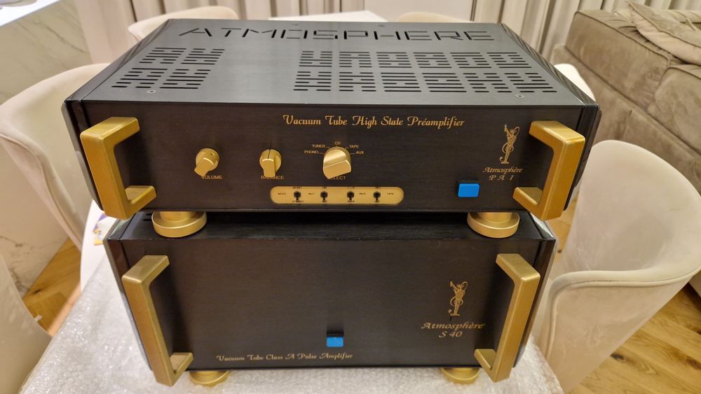 Audio Sculpture Atmosphere PA1 + S40 preamp plus końcówka