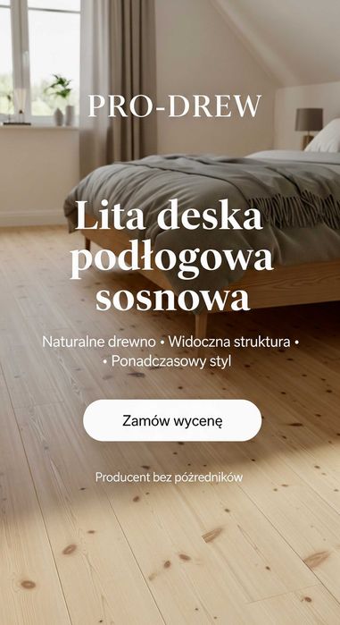 Deska podłogowa sosnowa 24 mm Szalówka Podbitka Deska Tarasowa
