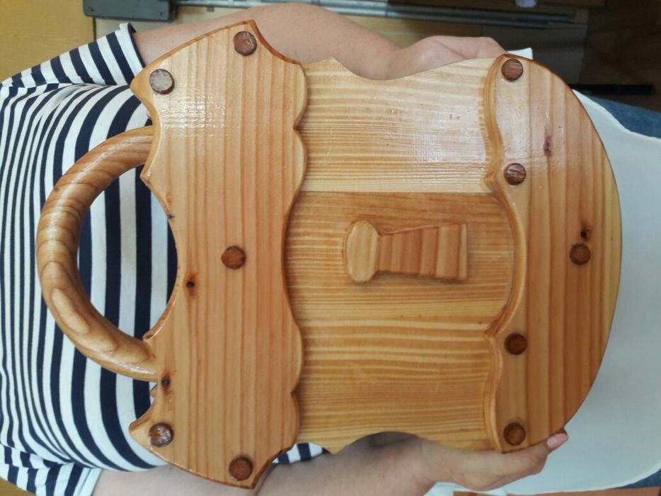 Ключниця настінна з натурального дерева