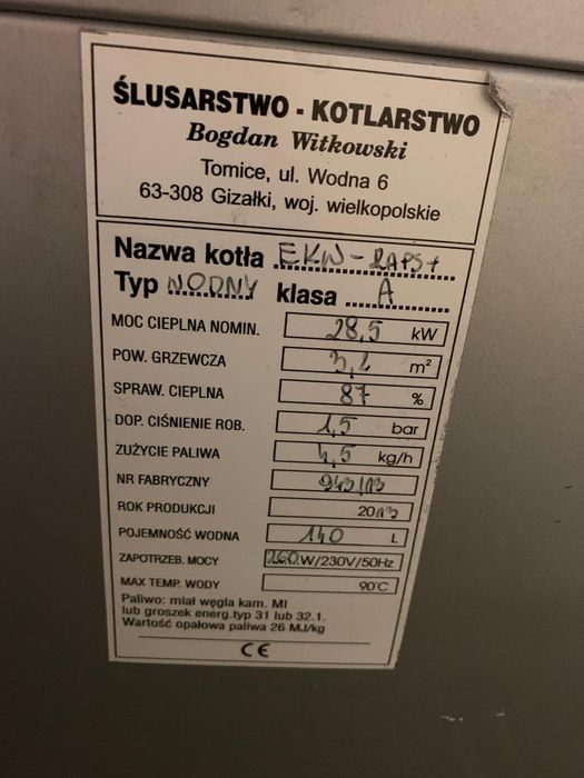 Piec na części w całości