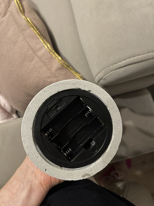 Lampka szary beton loft industrialna westwing h&m zara home