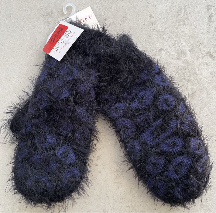 Rekawiczki damskie jednopalcowe ciepłe na zimę