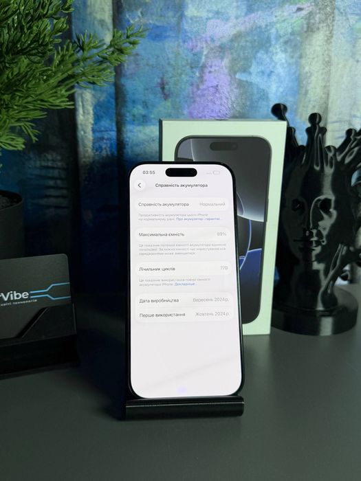 iPhone 16 Pro 256 GB Фіз Сім Neverlock / Магазин / Гарантія 3 місяці / Обмін