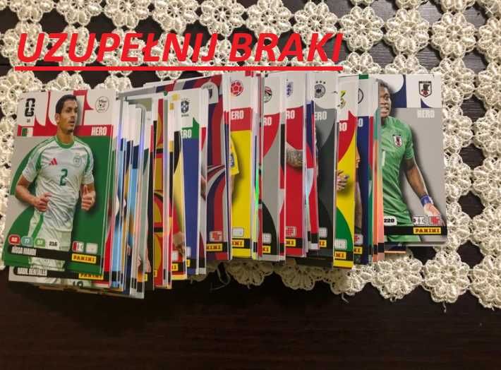 Karty World Cup 2026 panini uzupełnij braki.
