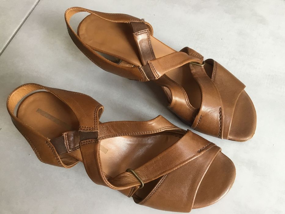 wygodne sandały damskie Venezia, roby&pier, gala-mogano