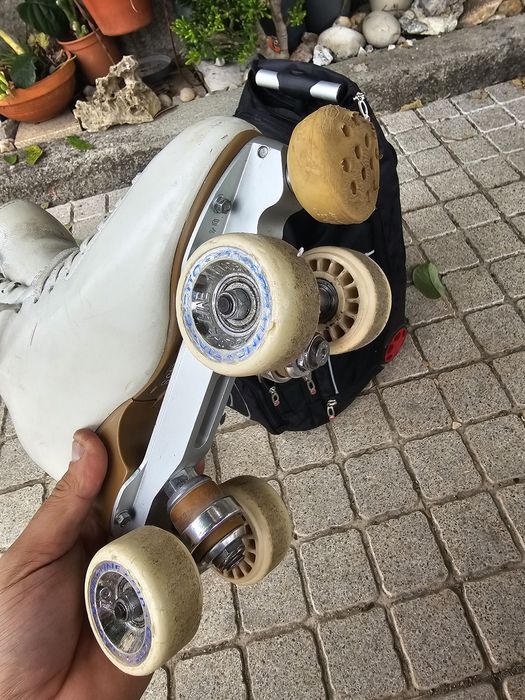 Patins de p. Artística mais mochila