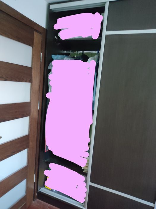 Szafa, duża, wenge, ciemny brąz