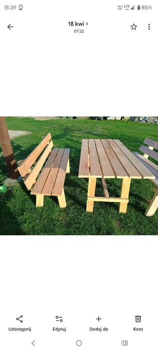 Meble komplet ogrodowy