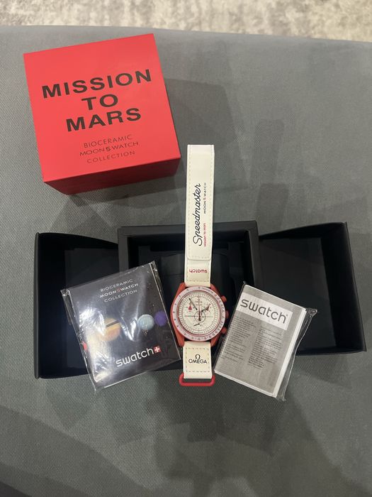 Relógio swatch x omega mission to mars