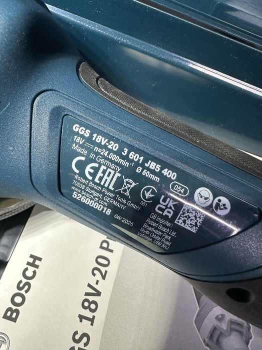 Акумуляторна пряма шліфувальна машина Bosch GGS 18 V-LI + L-BOXX
