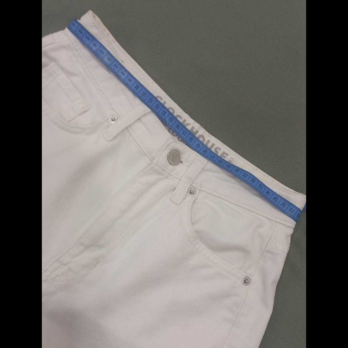 Джинси р.34/XS з гарненьким літнім принтом