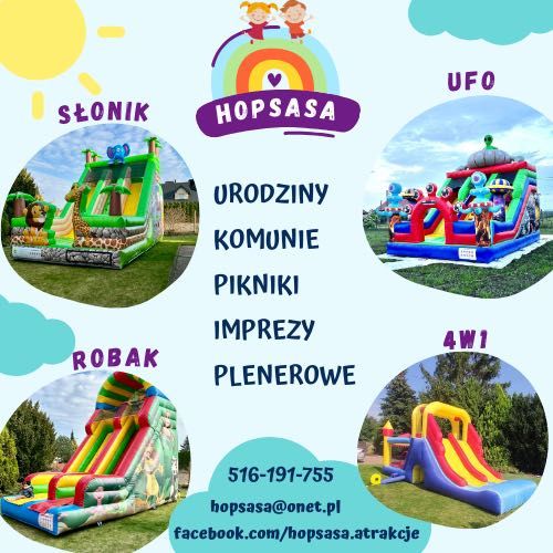 Wynajem dmuchańców HOPSASA