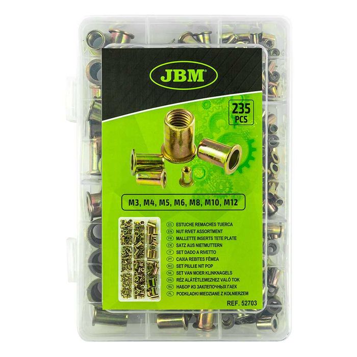 (Com Iva) Caixa Porca de Rebites 235 Peças