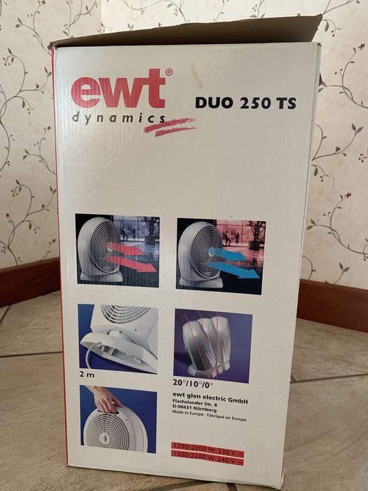 Тепловентилятор EWT DUO 250 TS