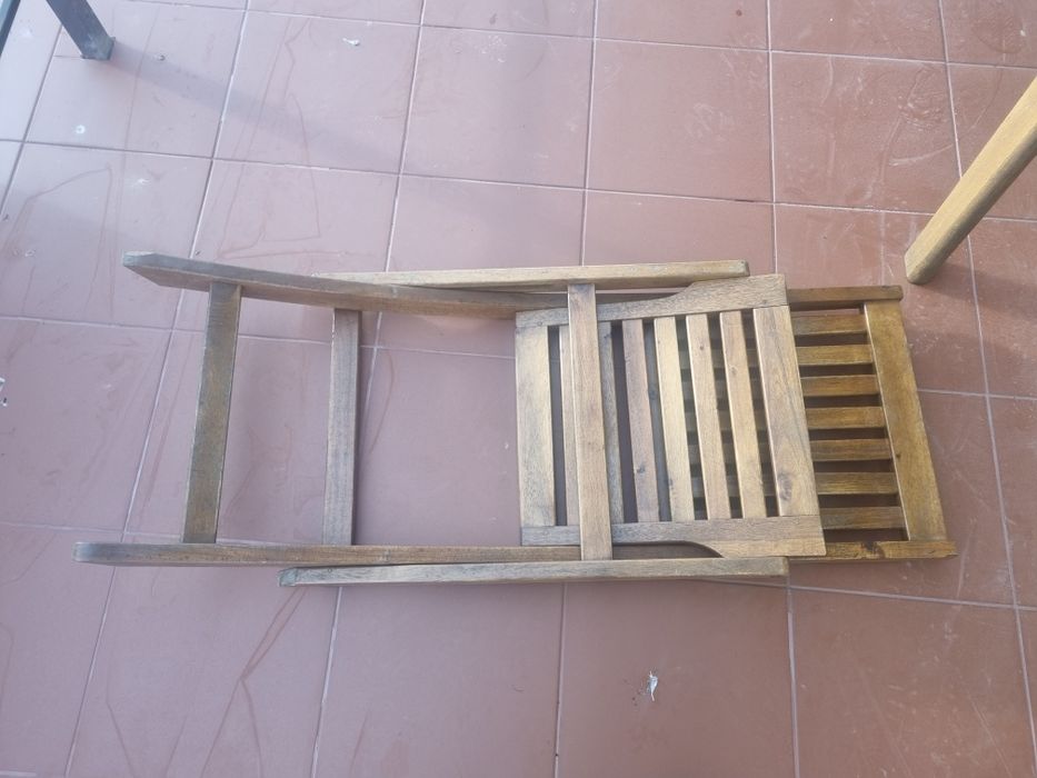 Meble ogrodowe akacjowe - IKEA stół + 6 krzeseł
