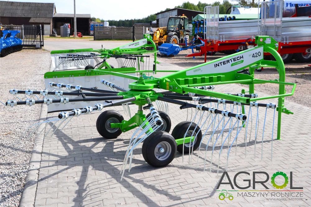 Zgrabiarka jedno karuzelowa INTER-TECH ZKT-3.5m tandem 4.2m SIP 8m